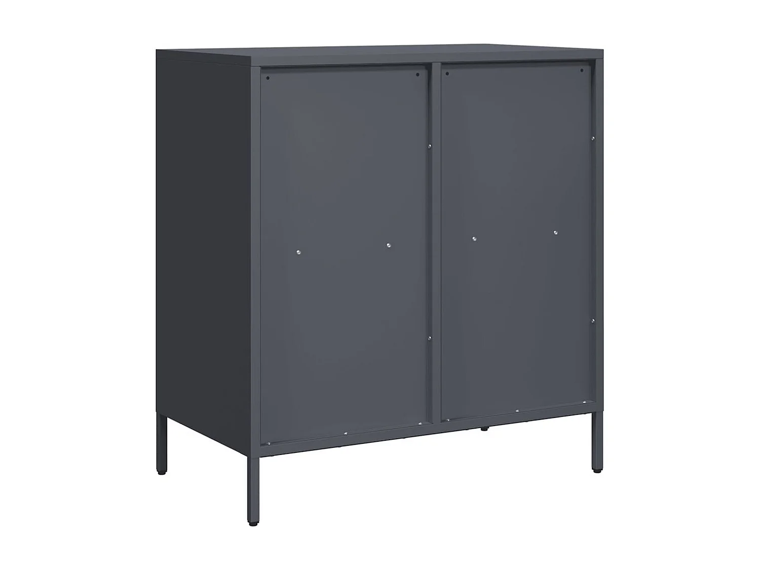 Buffet anthracite 68x39x73,5 cm acier laminé à froid