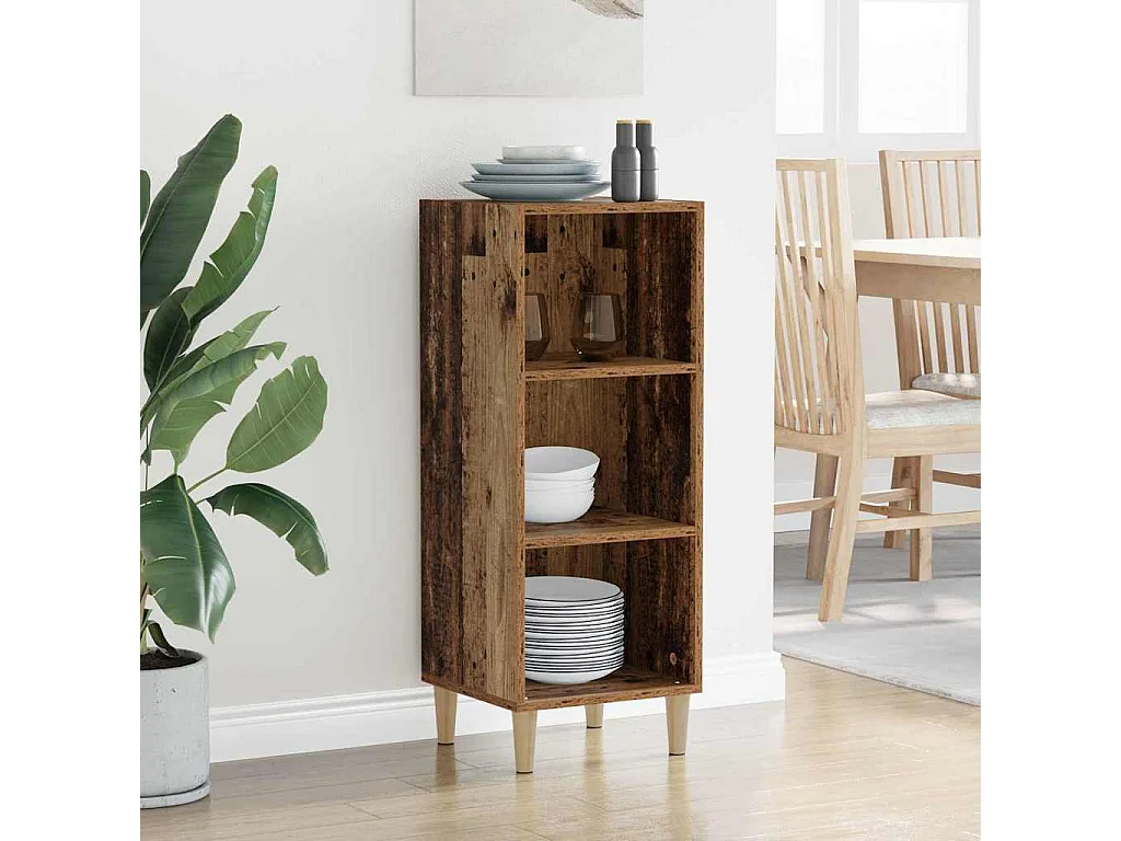 Buffet Bois ancien 32.5 x 34.5 x 90 cm Bois d'ingénierie