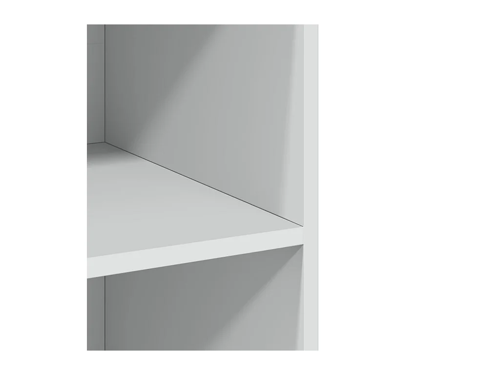 Buffet haut blanc 70x41x185 cm bois d'ingénierie