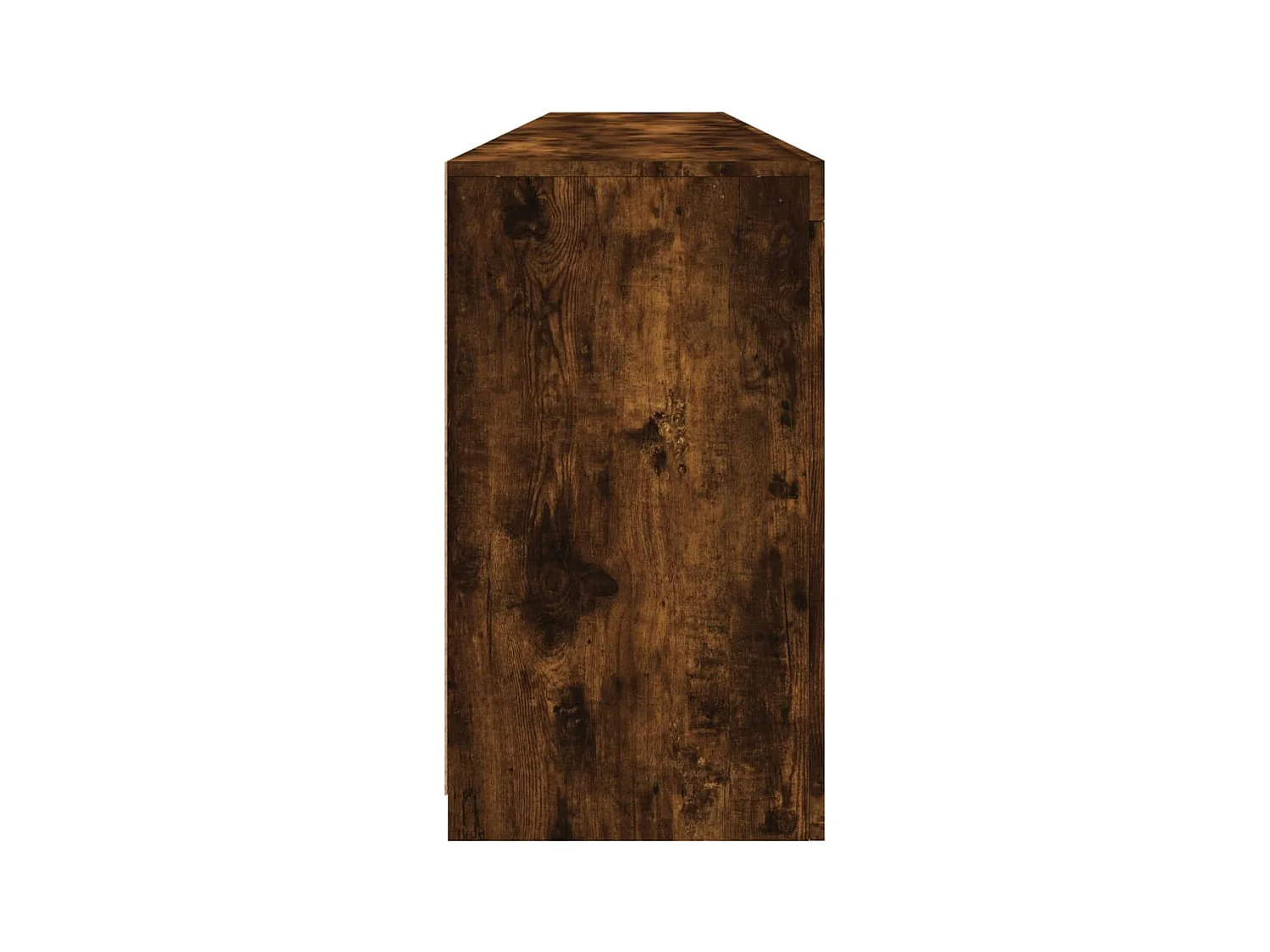 Aparador con luces LED roble ahumado 202x37x67 cm