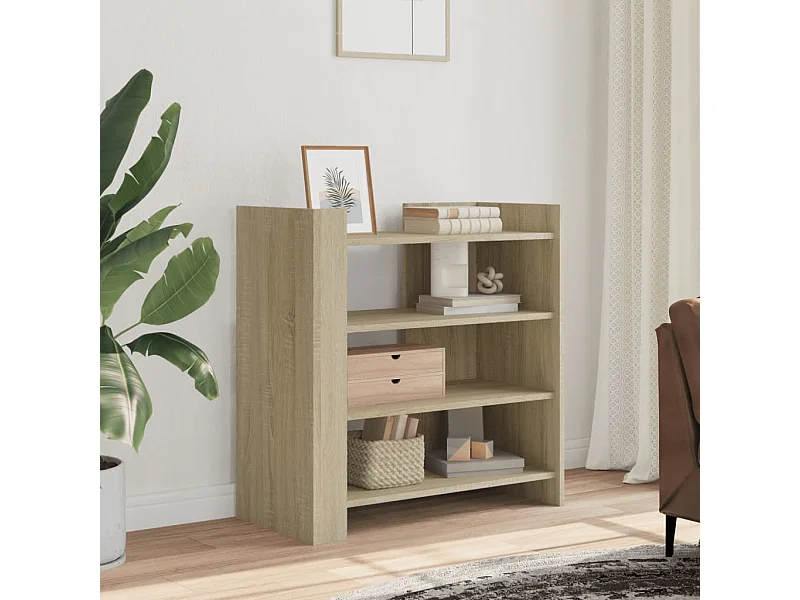 Aparador de madera de ingeniería roble Sonoma 73,5x35x75 cm