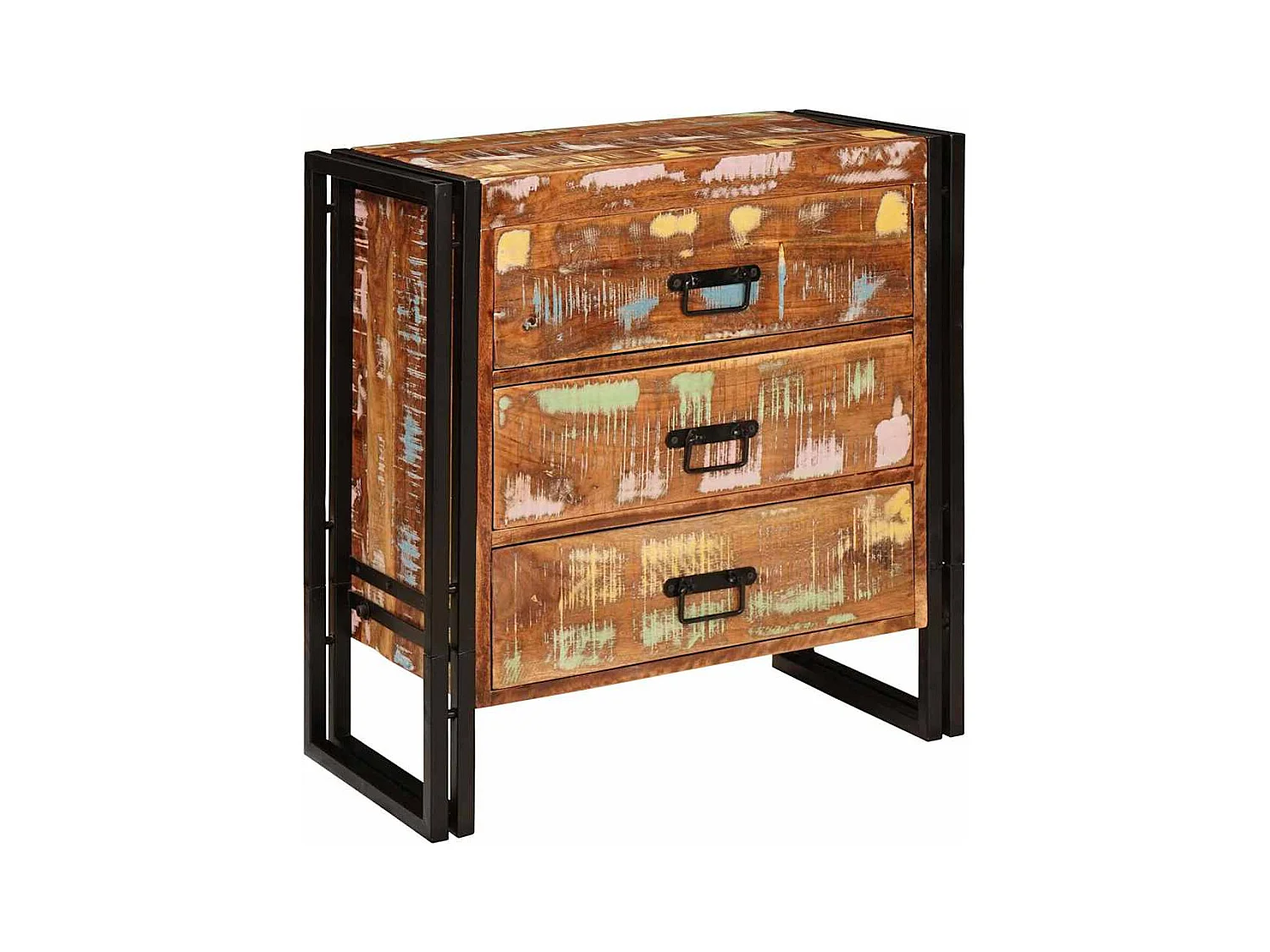 Buffet Marron 66 x 33 x 70 cm bois de récupération massif