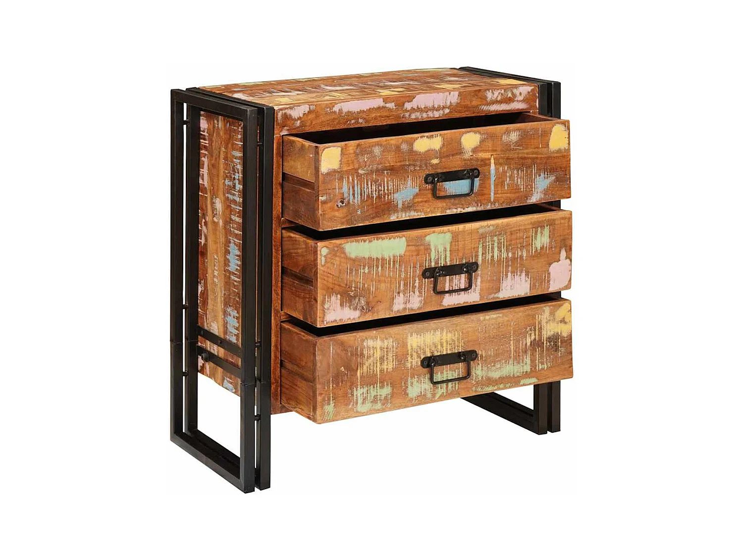 Buffet Marron 66 x 33 x 70 cm bois de récupération massif