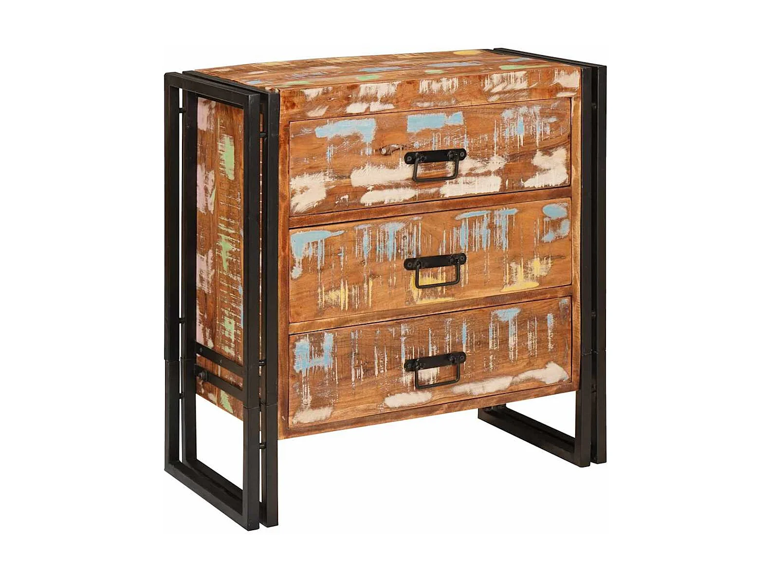 Buffet Marron 66 x 33 x 70 cm bois de récupération massif