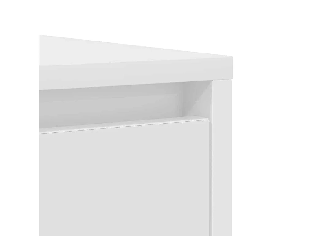 Buffet blanc 85x34x76 cm bois d’ingénierie