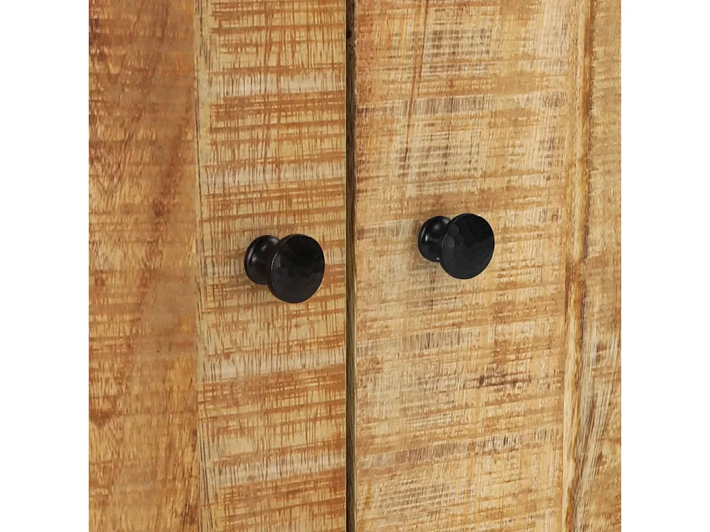 Buffet avec 2 portes 60x33x75 cm bois massif de manguier