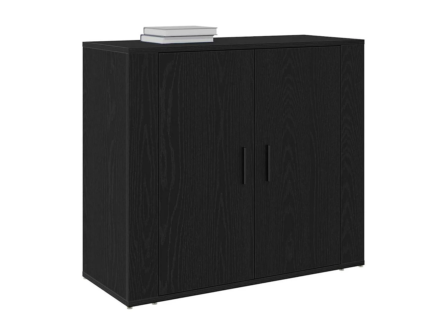 Sideboard Roble negro 80 x 33 x 70 cm Madera contrachapada