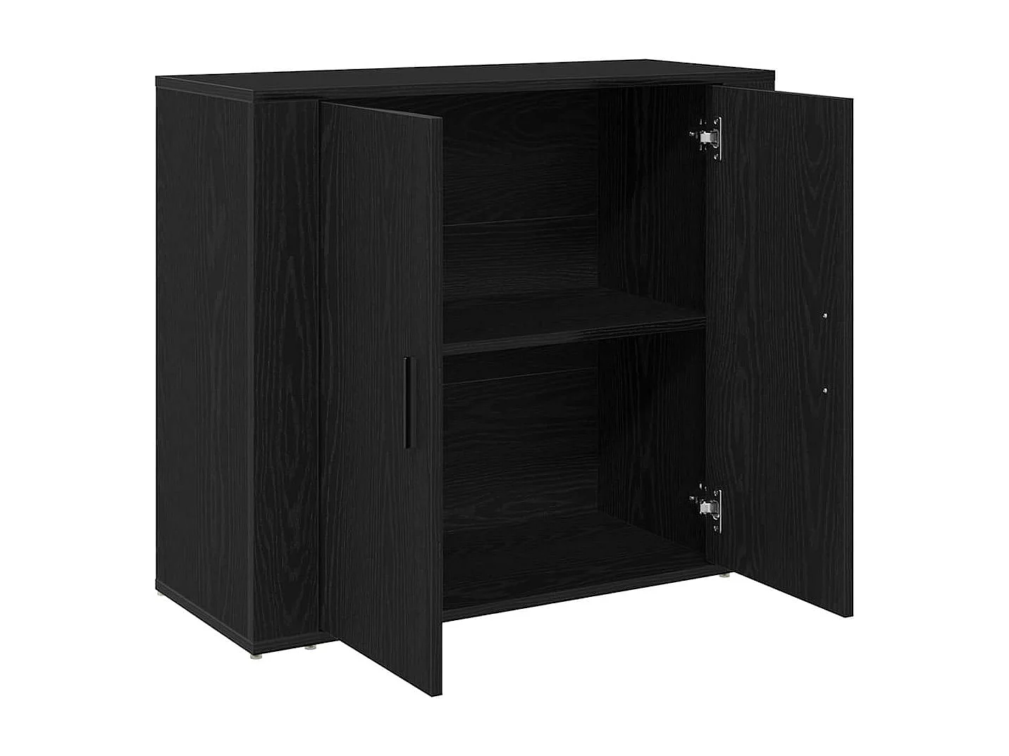 Sideboard Roble negro 80 x 33 x 70 cm Madera contrachapada