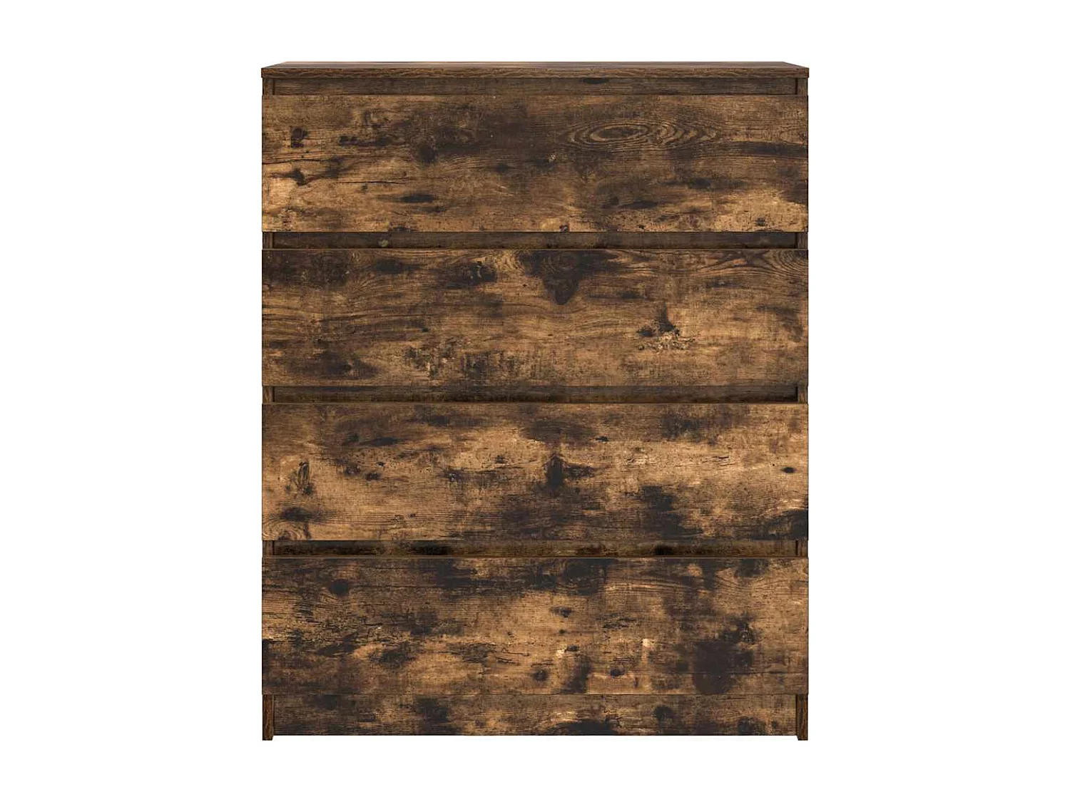 Buffet chêne fumé 80x35x99 cm bois d'ingénierie