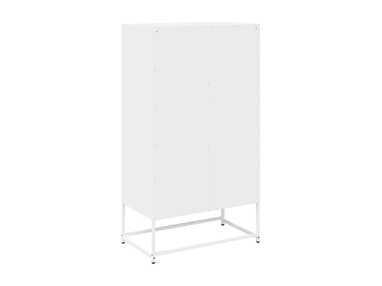 Buffet haut blanc 68x39x123 cm acier