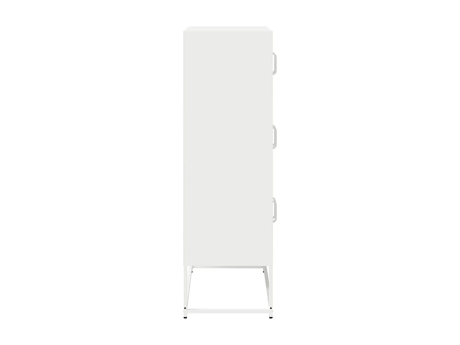 Buffet haut blanc 68x39x123 cm acier