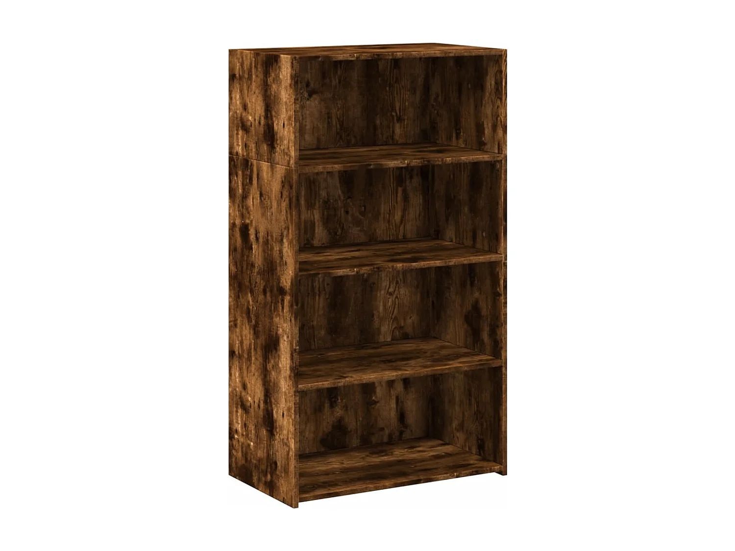 Buffet haut chêne fumé 70x41x124 cm bois d'ingénierie