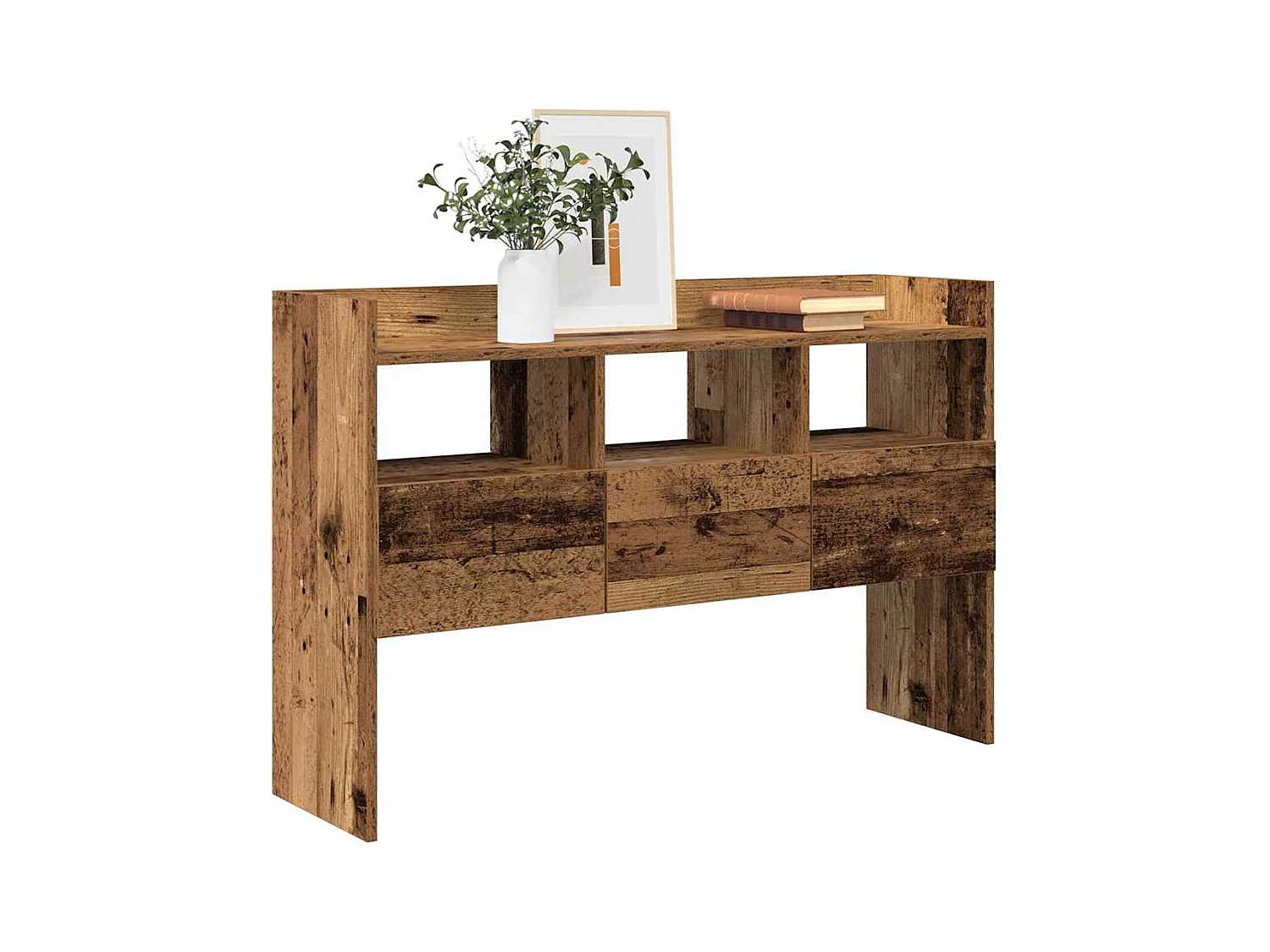 Buffet vieux bois 105x30x70 cm bois d'ingénierie