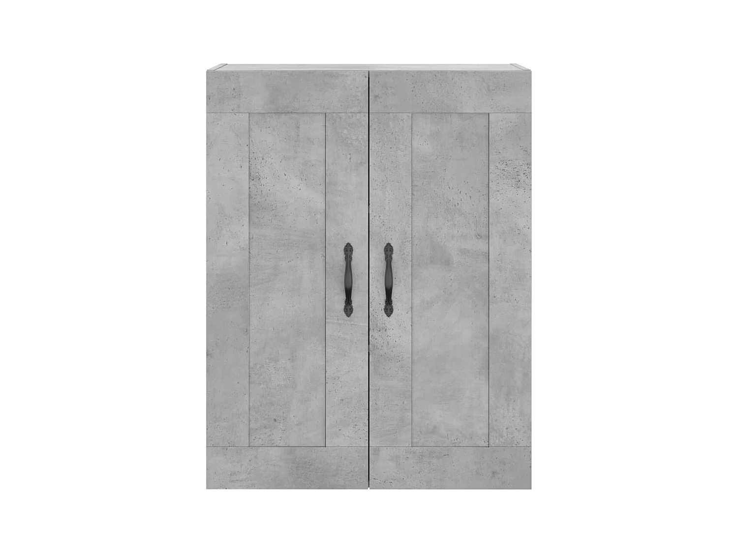 Buffet haut Gris béton 69,5x34x180 cm Bois d'ingénierie