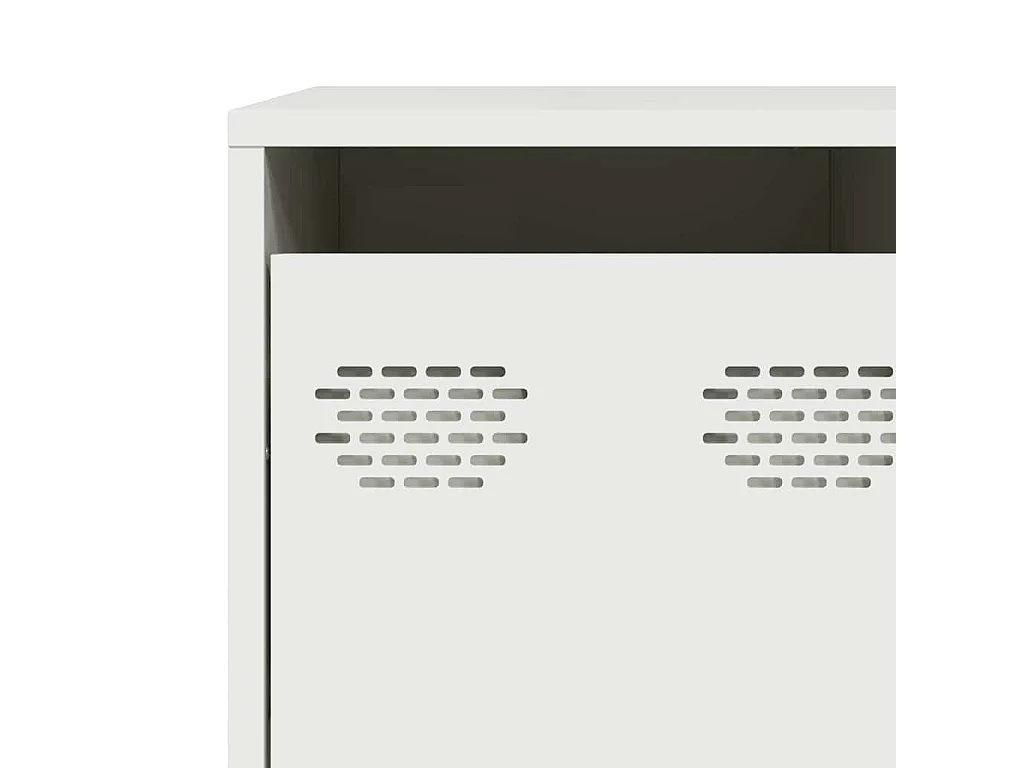 Buffet blanc 135x39x73,5 cm acier laminé à froid