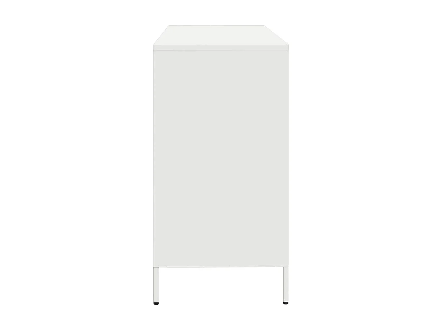 Buffet blanc 135x39x73,5 cm acier laminé à froid
