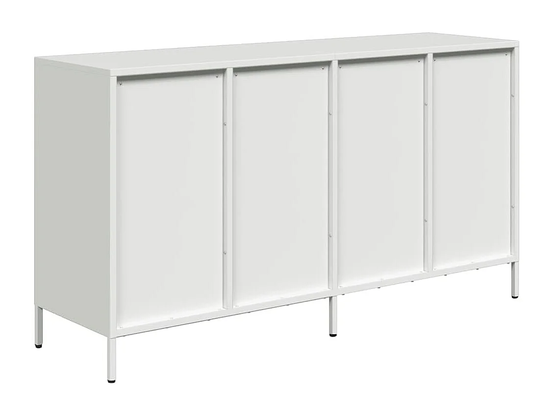 Buffet blanc 135x39x73,5 cm acier laminé à froid
