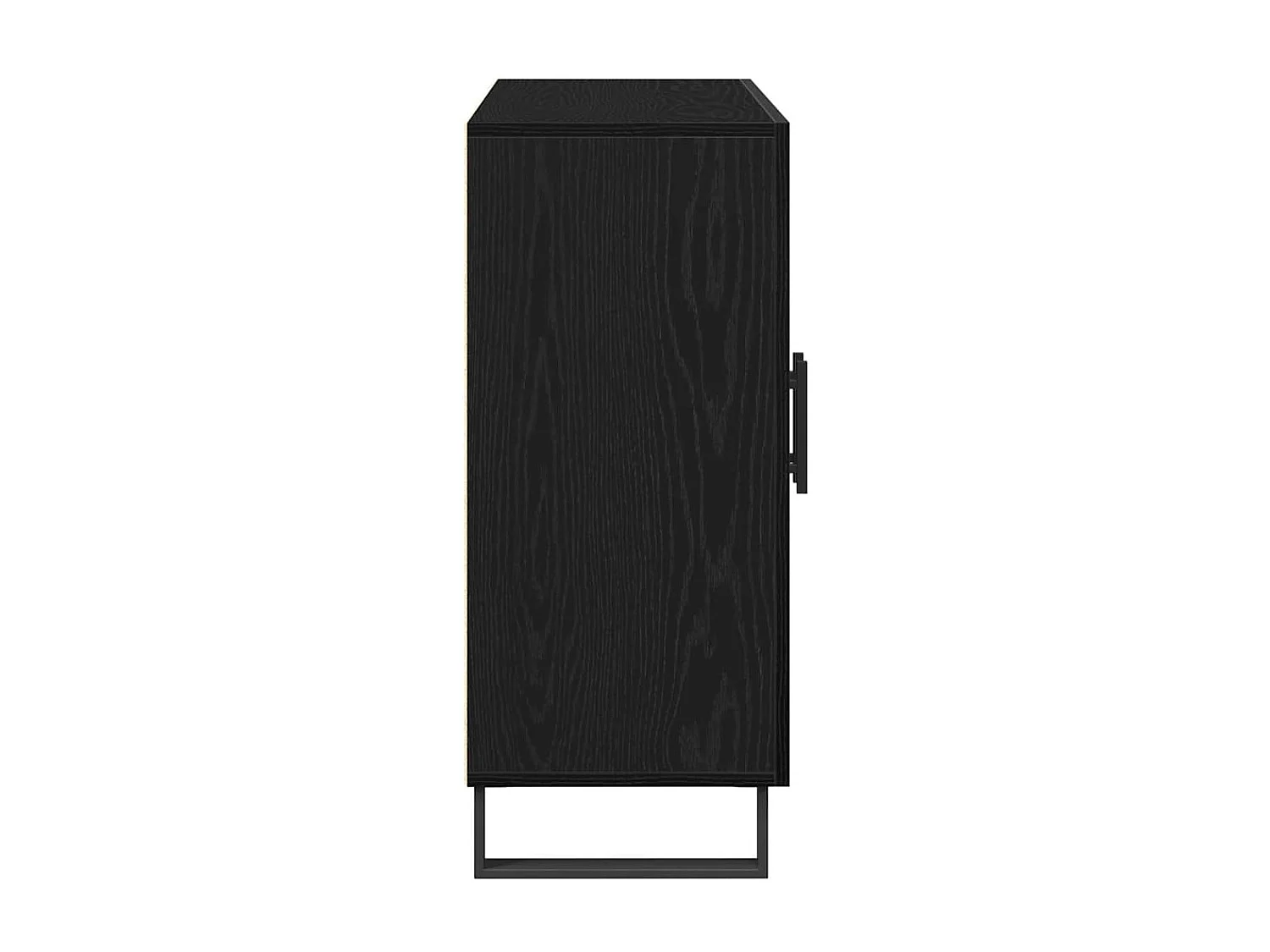 Buffet Chêne noir 90 x 34 x 80 cm Bois d'ingénierie