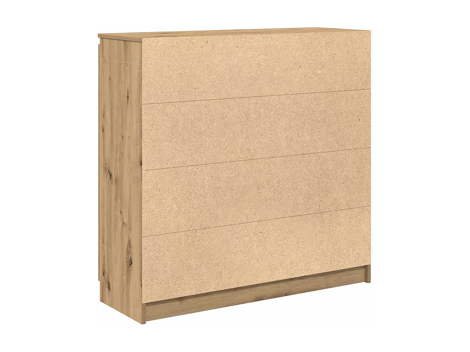 Buffet tiroirs chêne artisanal 100,5x35x98,5 cm bois ingénierie