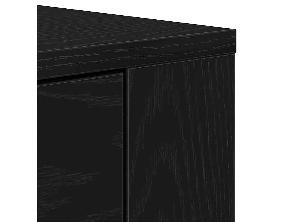 Buffet en chêne noir avec tiroir Chêne noir 80 x 33 x 70 cm