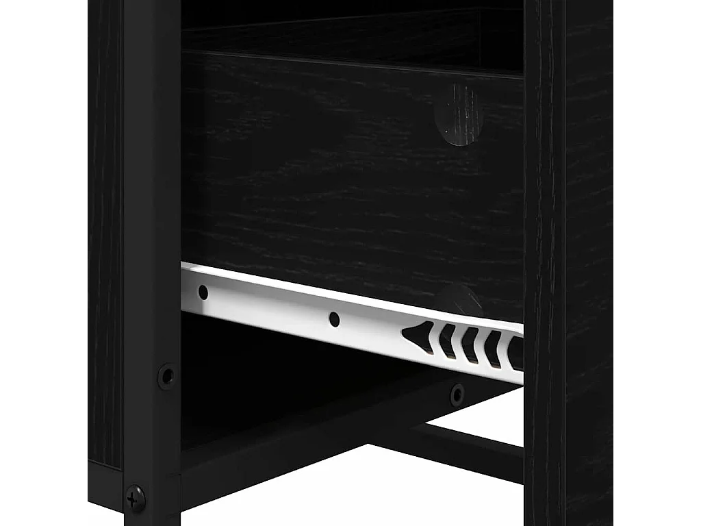 Buffet Chêne noir 35.5 x 35 x 76 cm Bois d'ingénierie