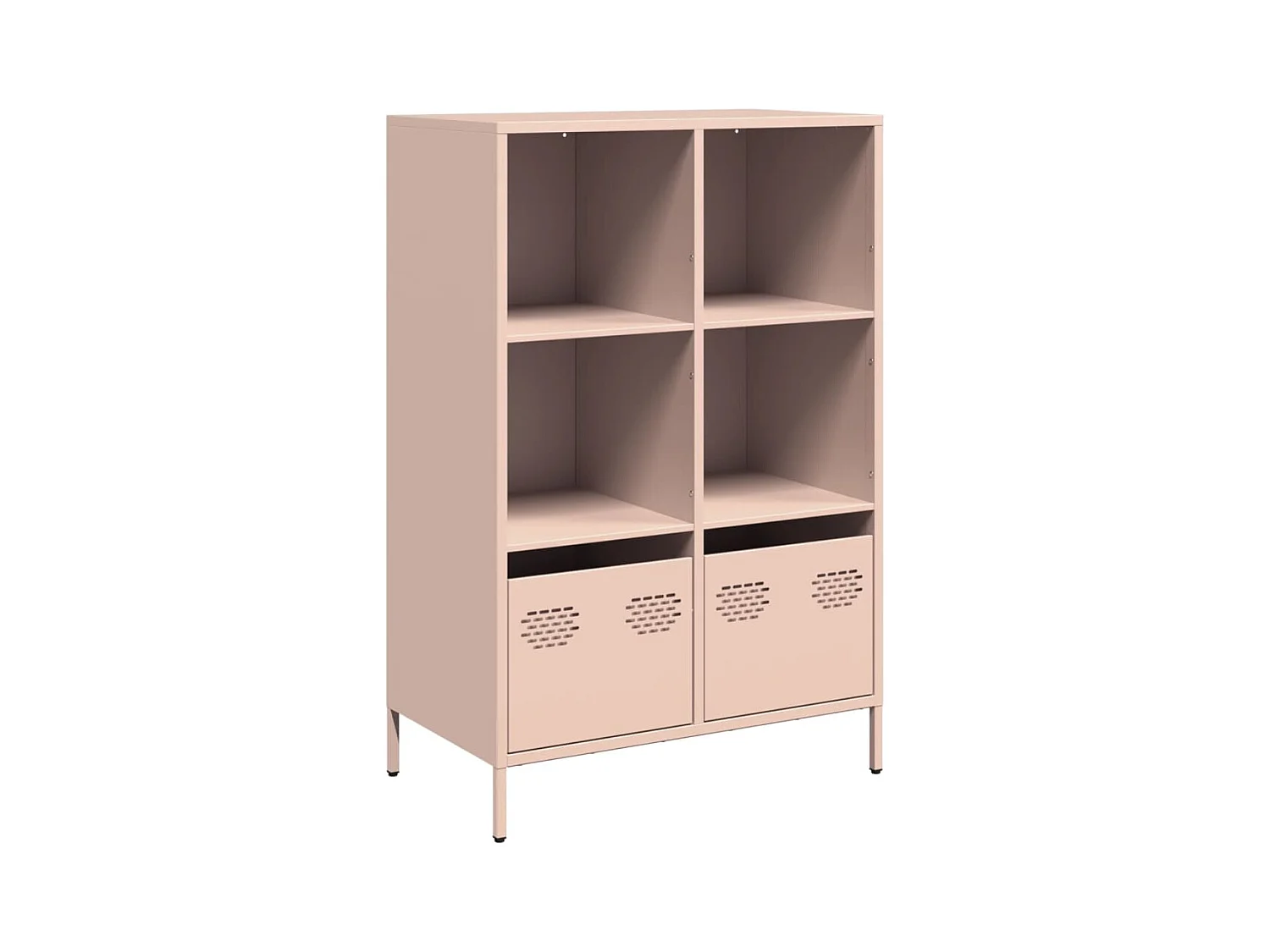 Buffet haut rose 68x39x103,5 cm acier