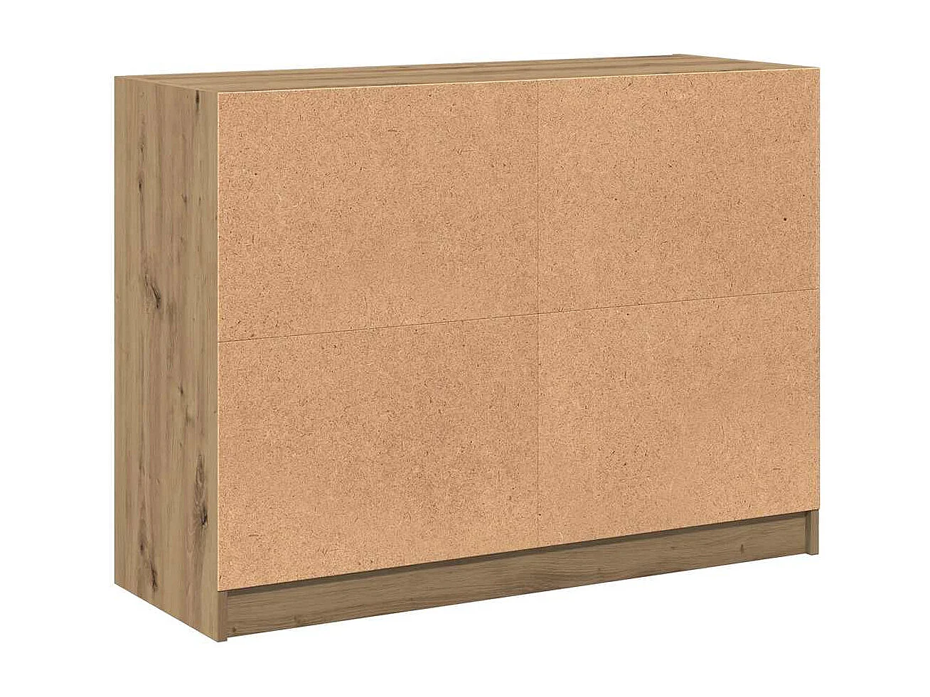 Buffet chêne artisanal 102x37x75,5 cm bois d'ingénierie