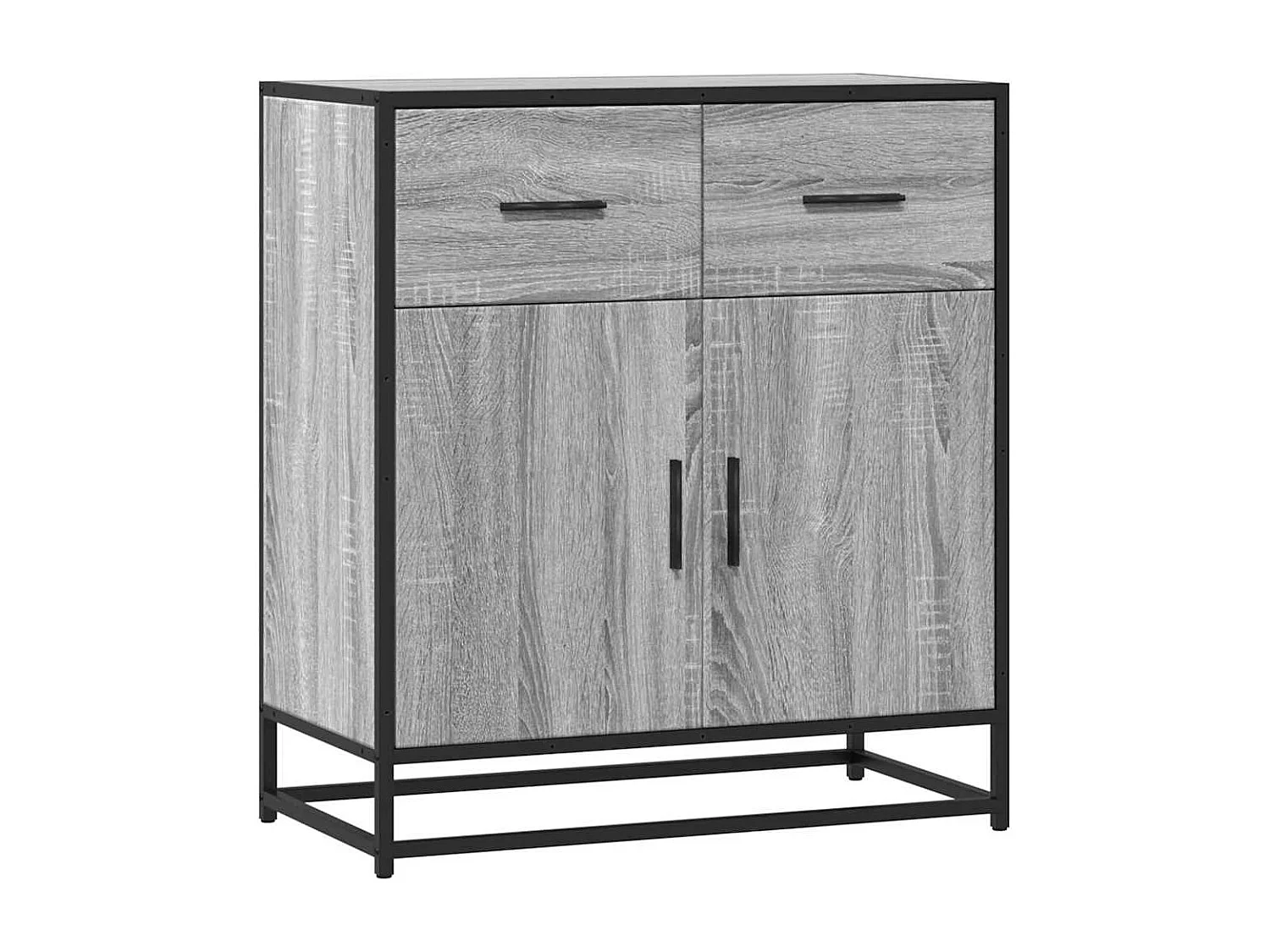 Buffet sonoma gris 68x35x76 cm bois d'ingénierie