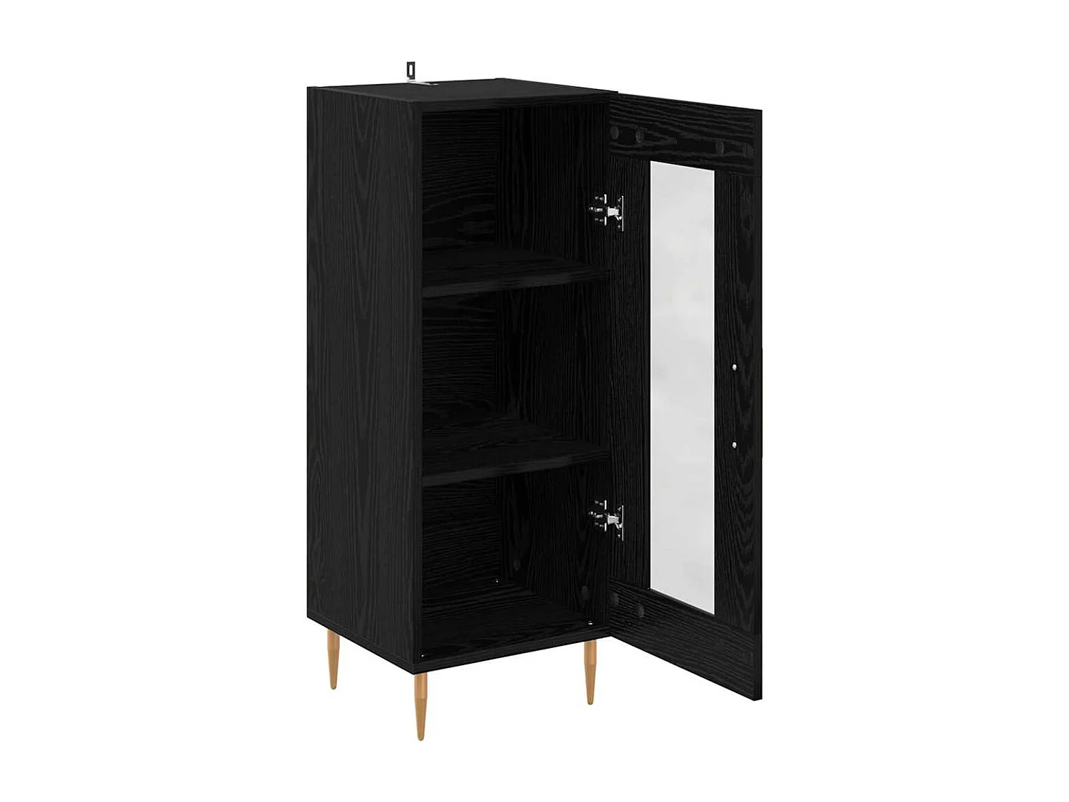 Buffet Chêne noir 34 x 34,5 x 90 cm Bois d'ingénierie