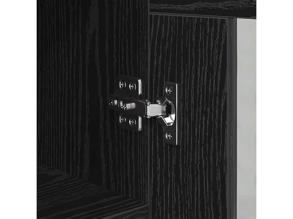 Buffet Chêne noir 34 x 34,5 x 90 cm Bois d'ingénierie