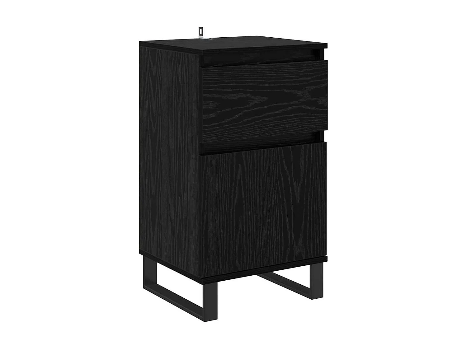 Buffet avec tiroir Chêne noir 35 x 40 x 70 cm Bois d'ingénierie