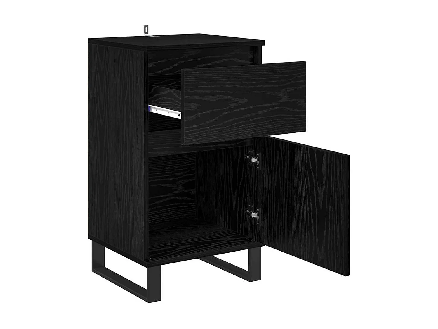 Buffet avec tiroir Chêne noir 35 x 40 x 70 cm Bois d'ingénierie
