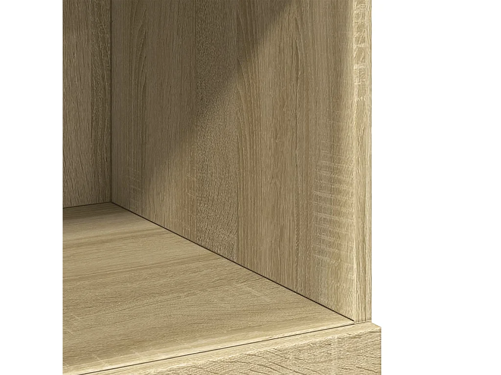 Buffet haut chêne sonoma 80x42,5x124 cm bois d'ingénierie