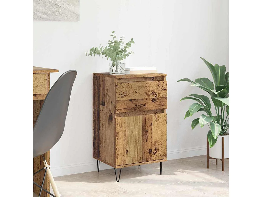 Buffet Bois ancien 35 x 40 x 70 cm Bois d'ingénierie