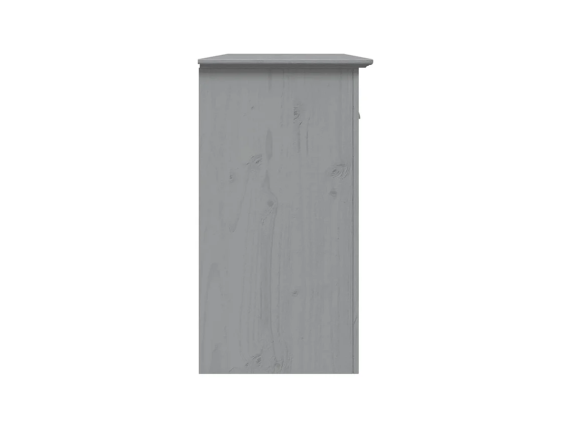 Buffet BODO gris 115,5x44x80 cm bois massif de pin