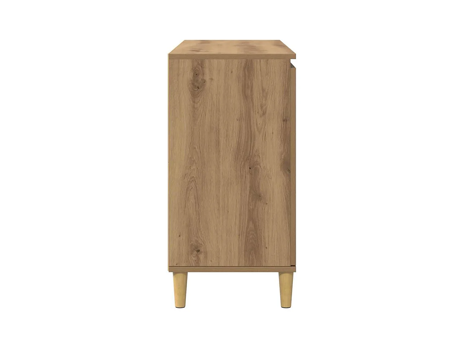 Buffet chêne artisanal 102x35x70 cm bois d'ingénierie