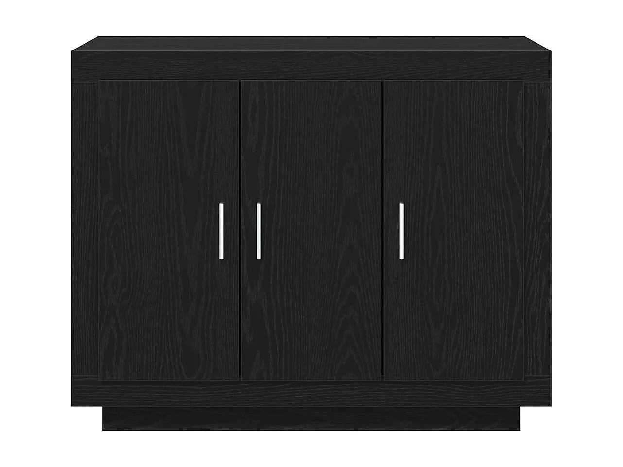 Buffet Noir 92 x 35 x 75 cm Bois d'ingénierie