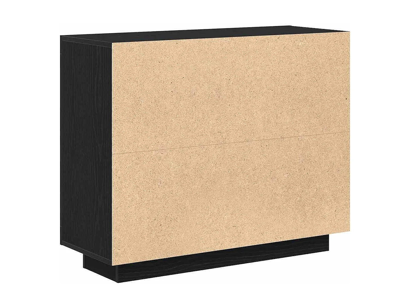 Buffet Noir 92 x 35 x 75 cm Bois d'ingénierie