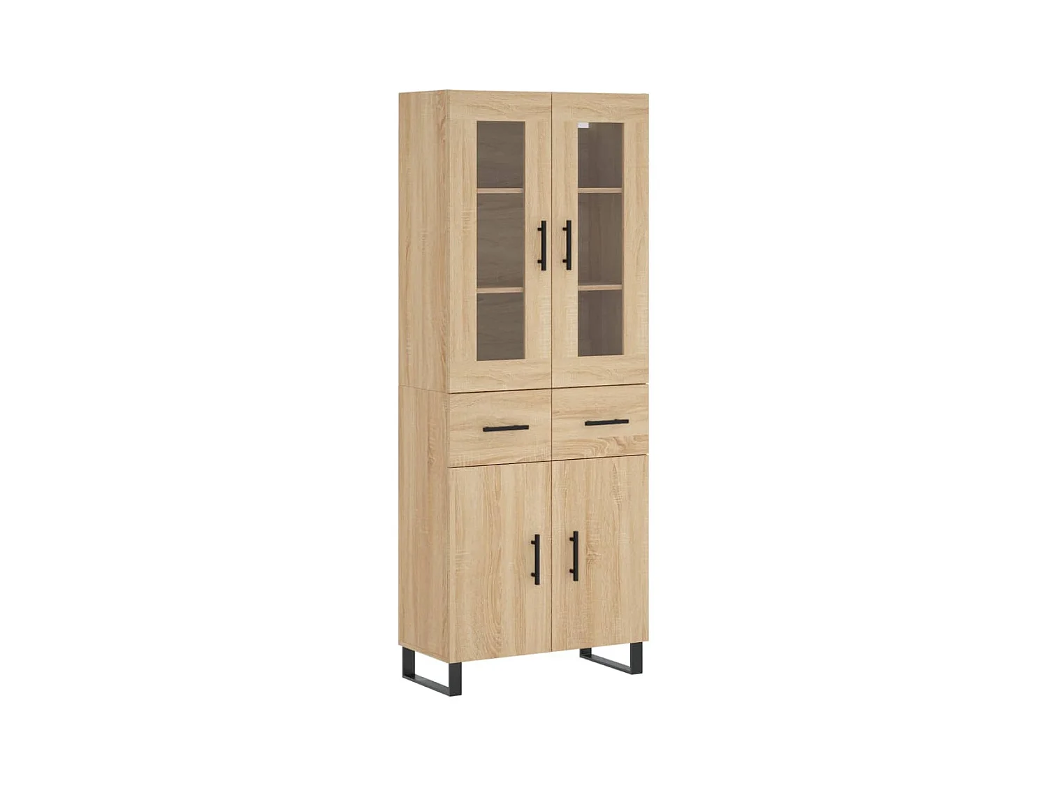 Buffet haut Chêne sonoma 69,5x34x180 cm Bois d'ingénierie