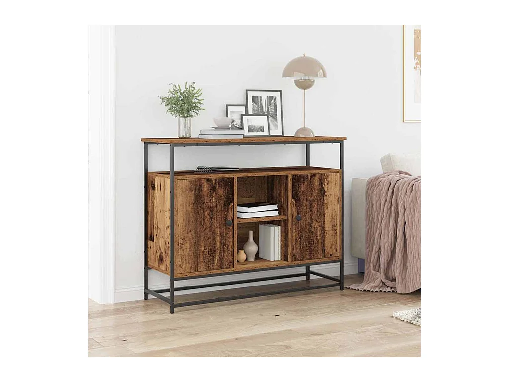 Buffet Bois ancien 100 x 35 x 80 cm Bois d'ingénierie