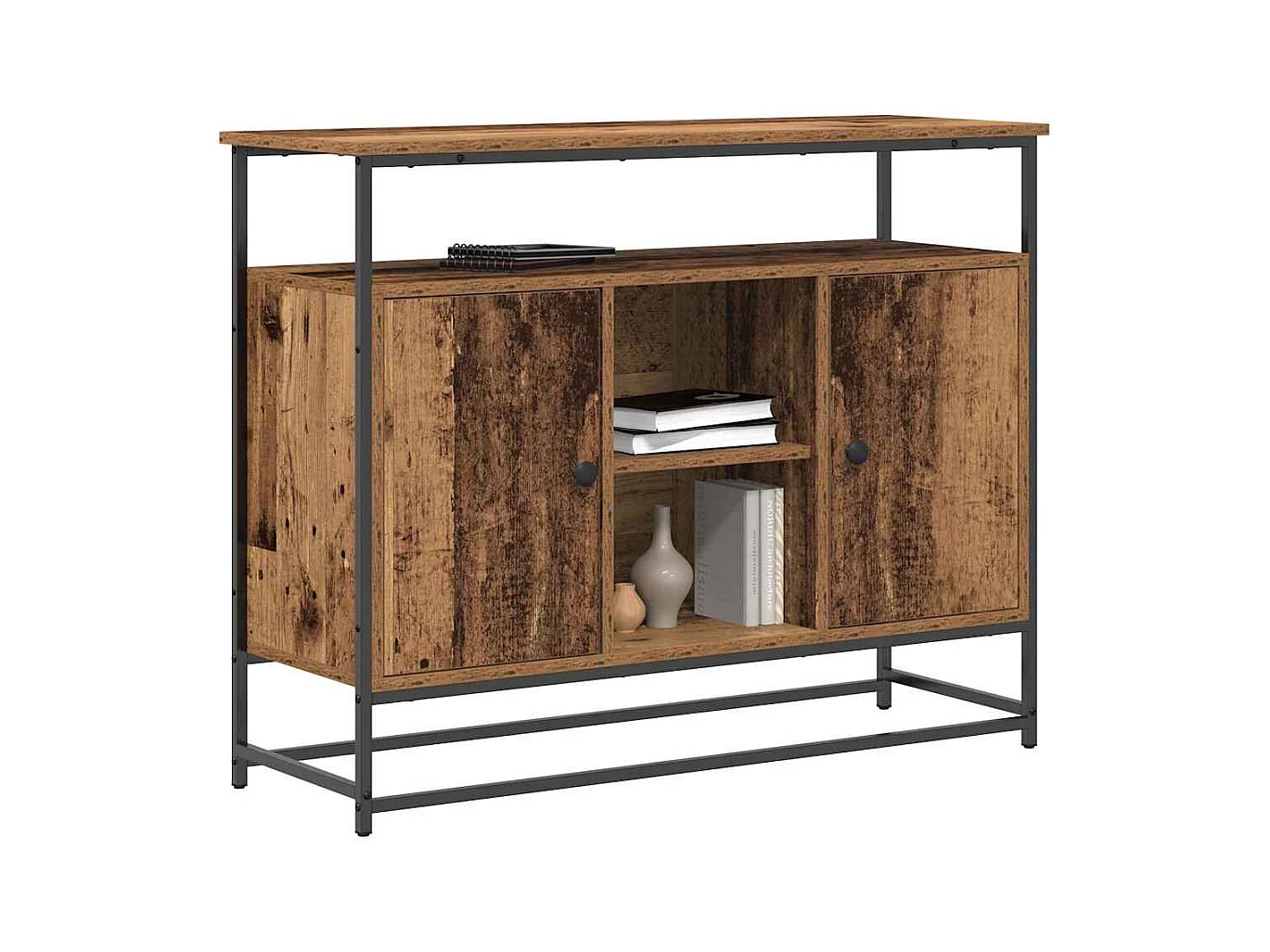 Buffet Bois ancien 100 x 35 x 80 cm Bois d'ingénierie