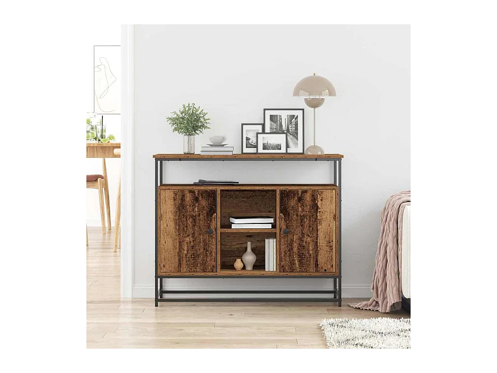 Buffet Bois ancien 100 x 35 x 80 cm Bois d'ingénierie