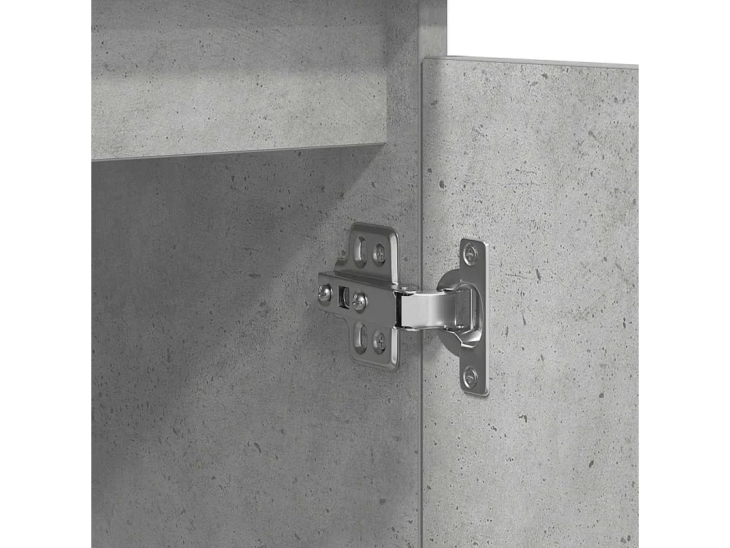 Buffet avec tiroirs gris béton 100,5x35x76 cm bois d'ingénierie