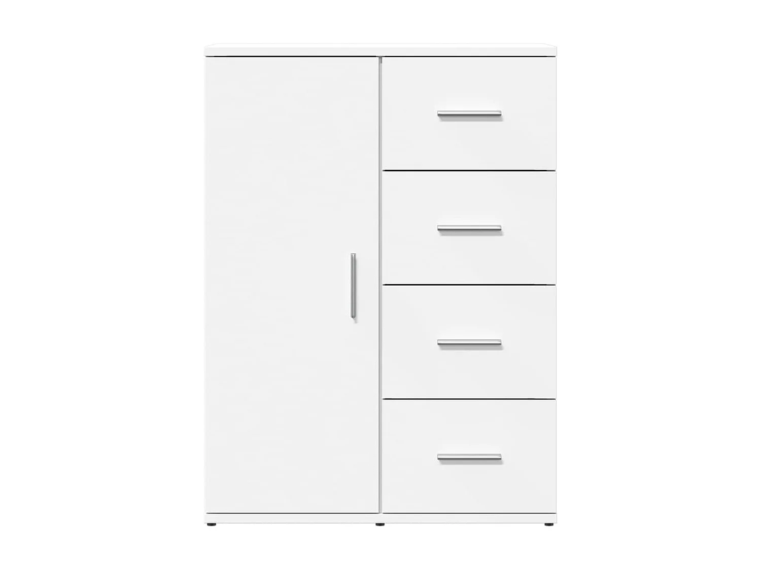 Buffets 2 pièces blanc 59x39x80 cm bois d'ingénierie