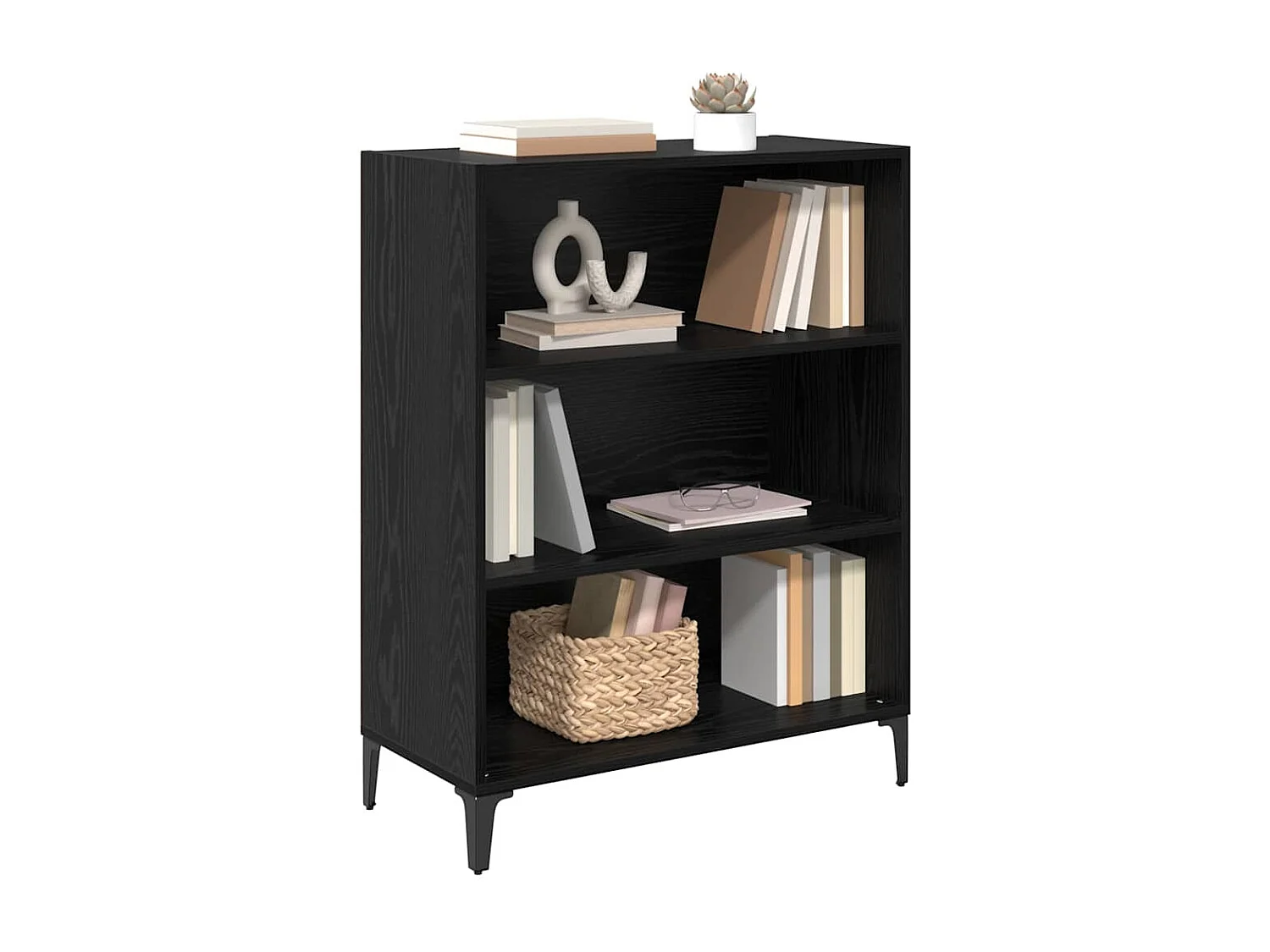 Buffet Chêne noir 32,5 x 69,5 x 90 cm Bois d'ingénierie