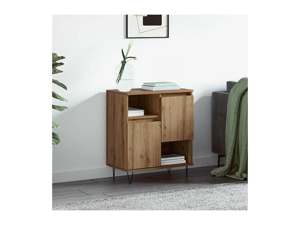 Buffet chêne artisanal 60 x 35 x 70 cm Bois d'ingénierie