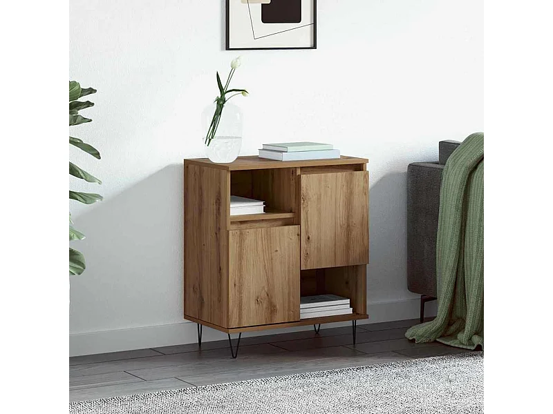 Buffet chêne artisanal 60 x 35 x 70 cm Bois d'ingénierie