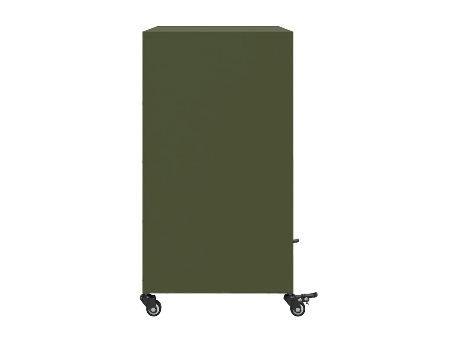 Buffet vert olive 68x39x72 cm acier