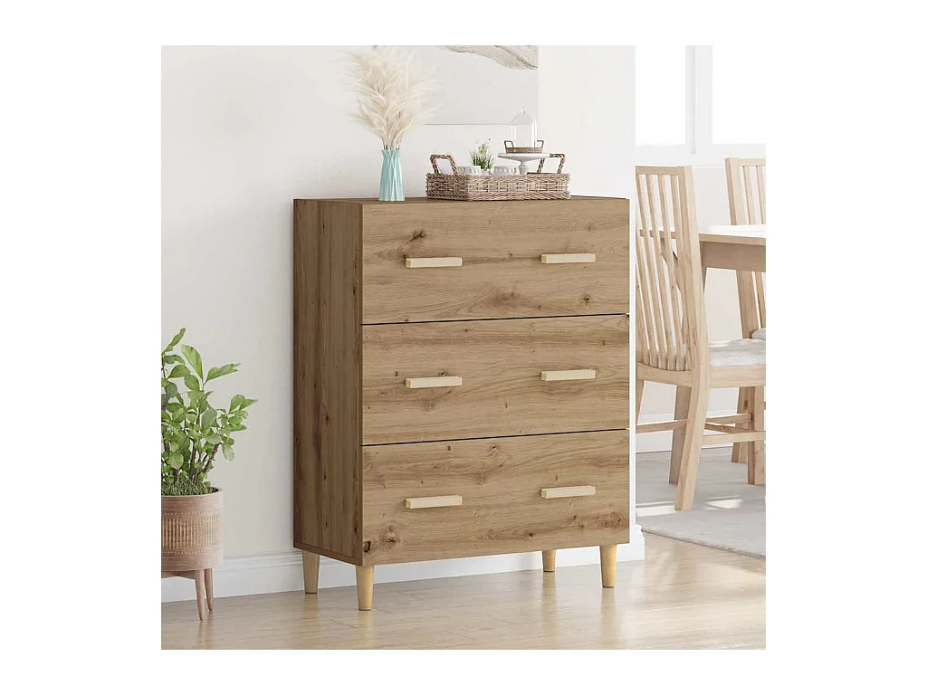 Buffet chêne artisanal 34 x 69.5 x 90 cm Bois d'ingénierie