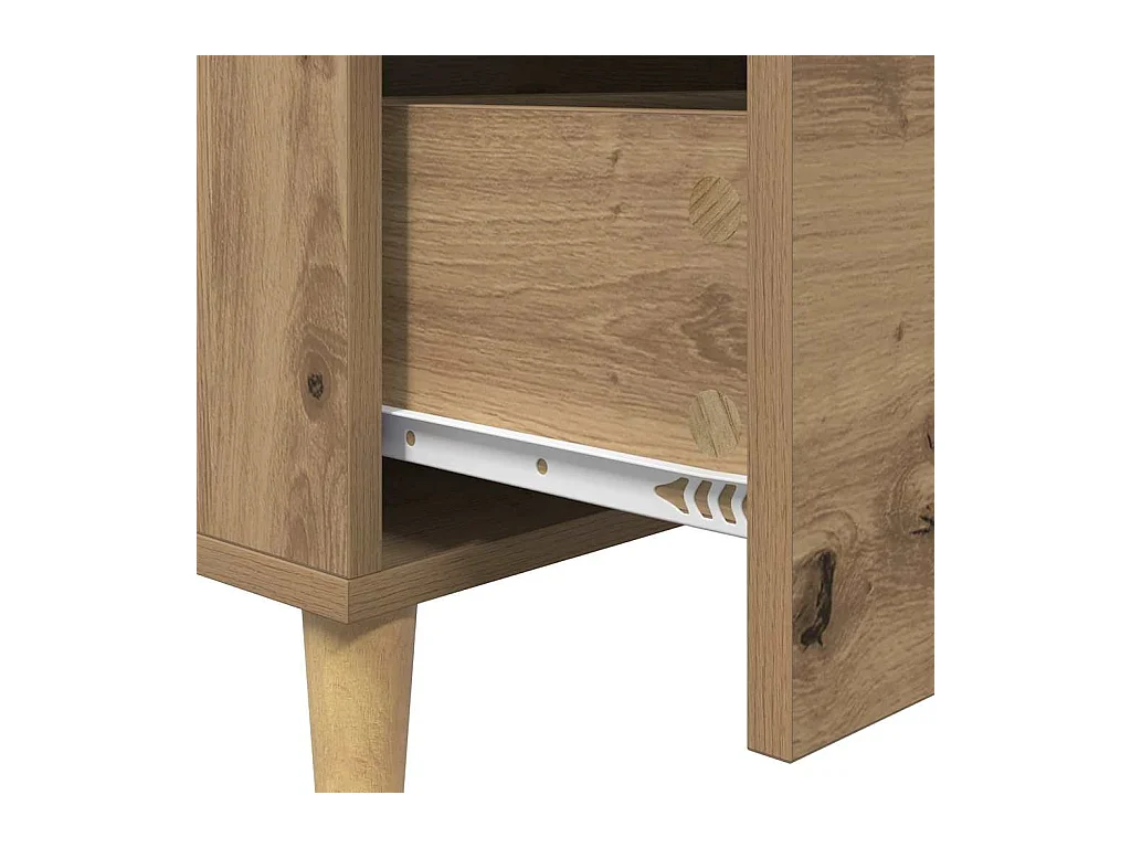 Buffet chêne artisanal 34 x 69.5 x 90 cm Bois d'ingénierie